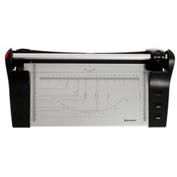 Резак роликовый A4 10 л 320 мм, прямой тип резки, МЕТАЛЛ, BRAUBERG EXTRA 532325