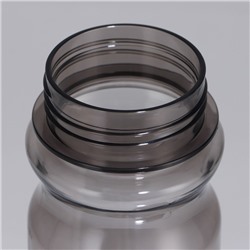 Бутылка для воды пластиковая No limits, 500 мл, чёрная