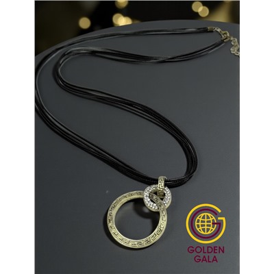 Кулон на кожаном шнурке "Женская грация" Арт КШ2130/04