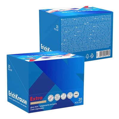 Клей-карандаш, ErichKrause Extra, усиленный, 15 г
