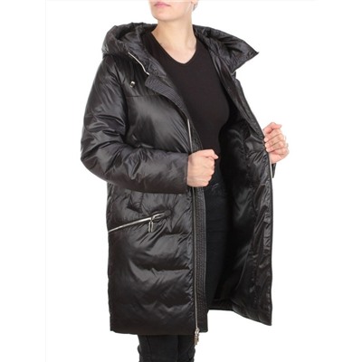 GWD21530P BLACK Пальто зимнее женское PURELIFE (200 гр .холлофайбер)