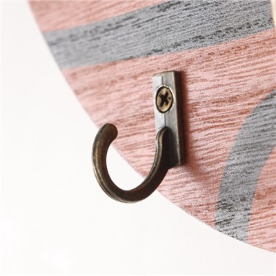 Настенные крючки декоративные «Абстракция. Роза в вазе», дерево, 1.5×19×23.5 см