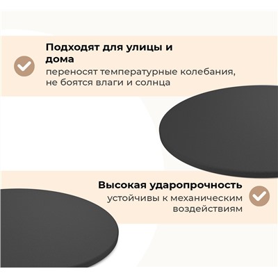 Стол SHT-TU43/TT55 70 МДФ/АБС-пластик
                        чёрный муар / чёрный