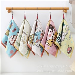 Gauze cartoon children's sweat towel, wholesale