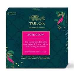 Черный чай с Розой для сияния кожи (16 пак, 2 г), Rose Glow Tea, произв. TGL Co.