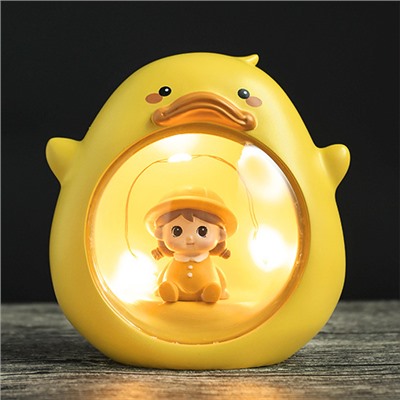 Ночник «Baby duck», yellow (10 см), пластик