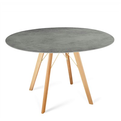 Стол SHT-TU9/TT21-6 100/75 керамика
                        прозрачный лак / гранитно-серый