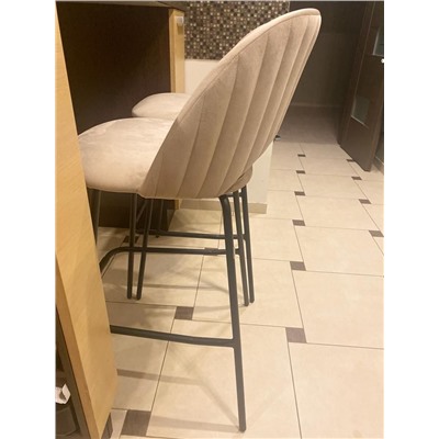 Стул барный SHT-ST34-1/S29
                        латте / чёрный муар