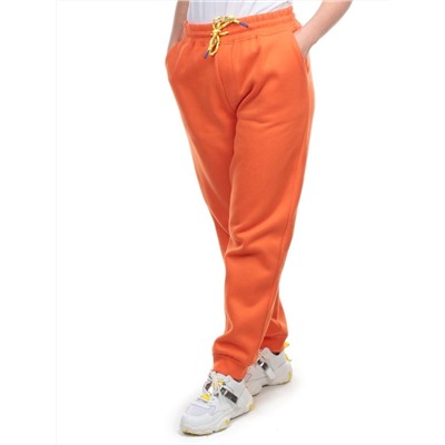 M047 ORANGE Брюки спортивные женские на флисе (100% хлопок) 7986