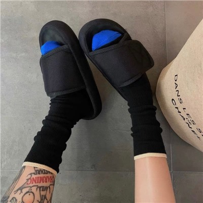Autumn and winter light luxury retro double -needle contrasting pile socks, coloring wild trendy socks, modern men and women color socks, socks in the mouth