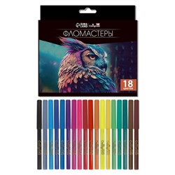 Фломастеры 18 цветов TOP Calligrata, в картонной коробке