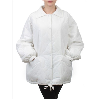 H24-213 WHITE Куртка демисезонная женская (100 гр. синтепон)