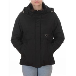7060 BLACK Куртка демисезонная женская (100 гр. холлофайбер)