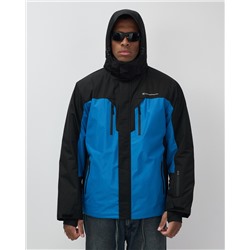 Горнолыжная куртка мужская зимняя голубого цвета 7612Gl