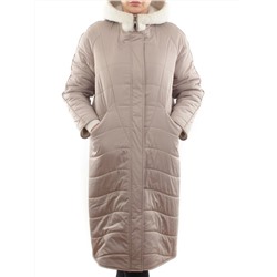 2660 BEIGE Пальто двухстороннее женское еврозима (100 гр. холлофайбер)