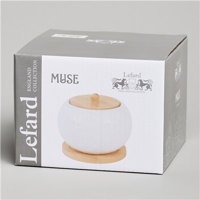 САХАРНИЦА LEFARD "MUSE" С ДЕР.КРЫШКОЙ НА ДЕР.ПОДСТАВКЕ 12*9,5 СМ 450 МЛ