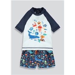 Boys Rash Vest & Swim Shorts Set (3mths-4yrs)