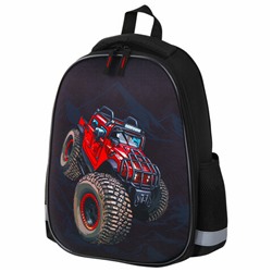 Ранец ПИФАГОР EVA BASIC, 1 отделение, эргономичная спинка, "Big wheels", 39х30х16 см, 271378