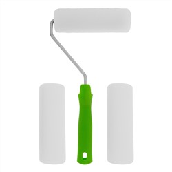 Валик "Поролон" с ручкой и 2 шубки 140 мм, D 42 мм, D ручки 6 мм Сибртех