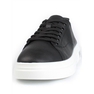 05-PDXL148-3 BLACK Кроссовки женские (натуральная кожа)