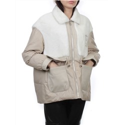 H24-223 BEIGE Куртка демисезонная женская (100 гр. холлофайбер)