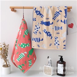 Zhixiang towels three -layer tither Duoji cat gauze cotton cotton noodle tissue soft water absorption face towel factory price wholesale