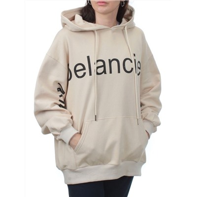 3262 BEIGE Худи женское (95% хлопок, 5% эластан)