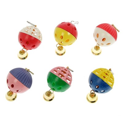 Игрушка для попугая «Забава» с 1 шариком, микс