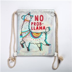 Мешок для обуви NO PROB-LLAMA, искусственная кожа, 26×37 см