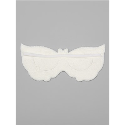 Маска для области вокруг глаз, с резинкой, 19.5×9.5 см, белая