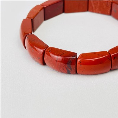 Радуга Самоцветов Браслет из кирпичной Яшмы
