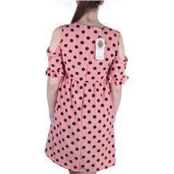 916 Платье летнее в горошек Fashion