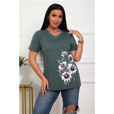 Женская футболка 29540 / зеленый