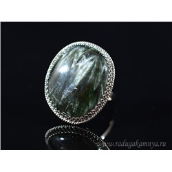 Кольцо серафинит 24*29мм, размер 19