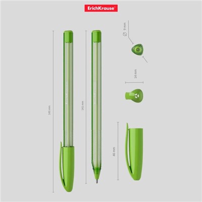 Ручка шариковая ErichKrause U-108 Spring Stick, игольчатый узел 0.7 мм, чернила синие, супермягкое письмо, МИКС