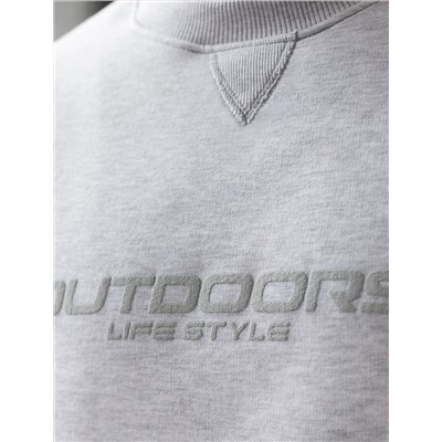 Свитшот из премиального футера трехнитки с начесом