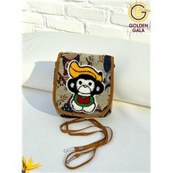 Сумка детская мягкая из гобелена с апликацией