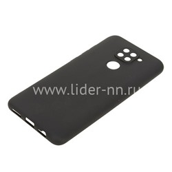 Задняя панель для Xiaomi  Redmi Note 9 Силикон матовый (черная)