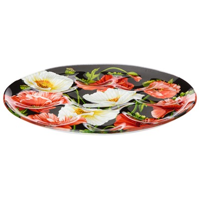 БЛЮДО ДЛЯ ЯИЦ КОЛЛЕКЦИЯ "МАКИ" 24,5*24,5*2 СМ МАЛ.УП.=6ШТ (МИН. ПАРТИЯ)