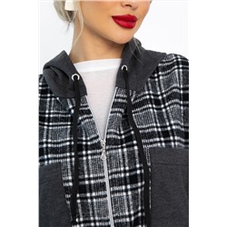 Рубашка с капюшоном Стокгольм (серая) Б14593-50М