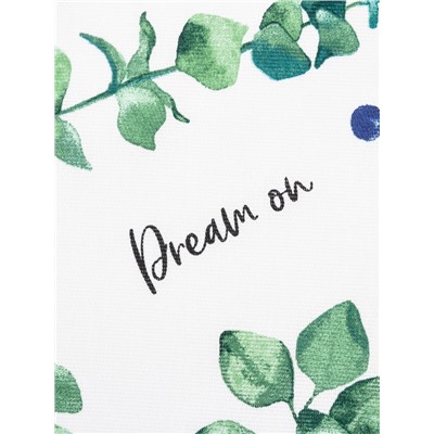 Шторы для кухни "Доляна" Eucalyptus 150*180 см- 2 шт, подхваты - 2 шт, 164г/м2, 100% хл