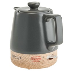Чайник электрический 1200 Вт, 1 л, корпус из фарфора DELTA LUX DE-1014 черный