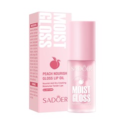 Питающие масло для губ с персиком SADOER Peach Nourish Gloss Lip Oil, 4.5 гр