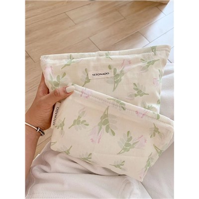Brand fresh capacious cosmetic bag, handheld organizer bag, small clutch bag, Korean style