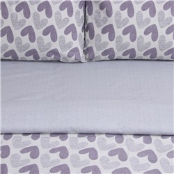 Постельное бельё LoveLife евро Love, 200*217см,225*240см,50*70см-2шт,100%хлопок, сатин, 125г/м²