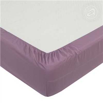 Простыня на резинке из поплина Дымчатая роза Арт Дизайн