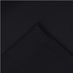 Штора портьерная Этель 130*300 см, цв.черный, блэкаут, пл. 240 г/м2