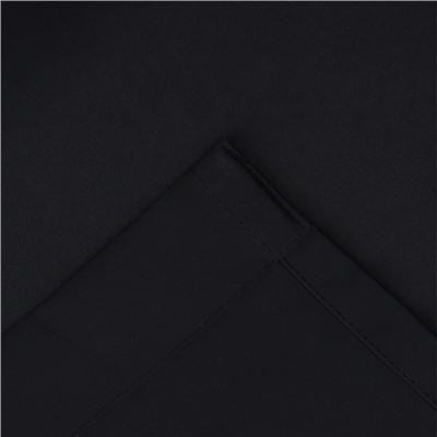 Штора портьерная Этель 130*300 см, цв.черный, блэкаут, пл. 240 г/м2