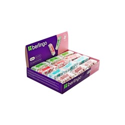 Ластик Berlingo Aroma, прямоугольный, скошенный, 58×22×10 мм, МИКС