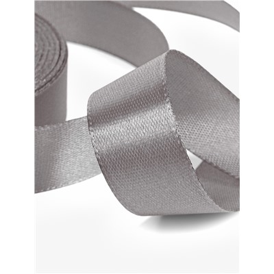 Лента атласная, 20 мм, 23±1 м, тёмно-серая №180
